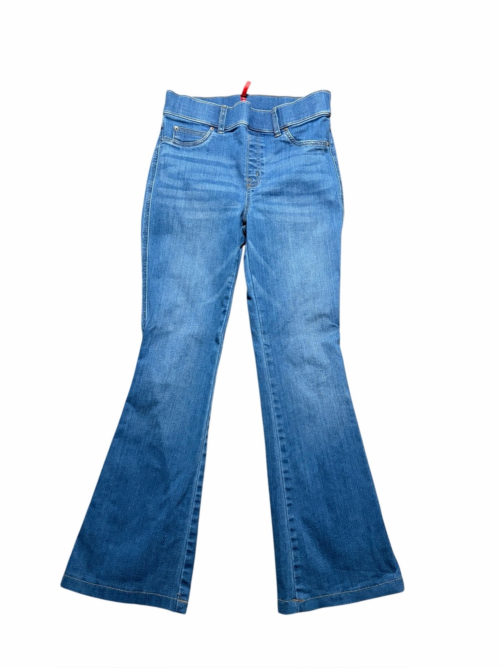 Spanx Medium Wash Pull On Flare Jeans Size Medium